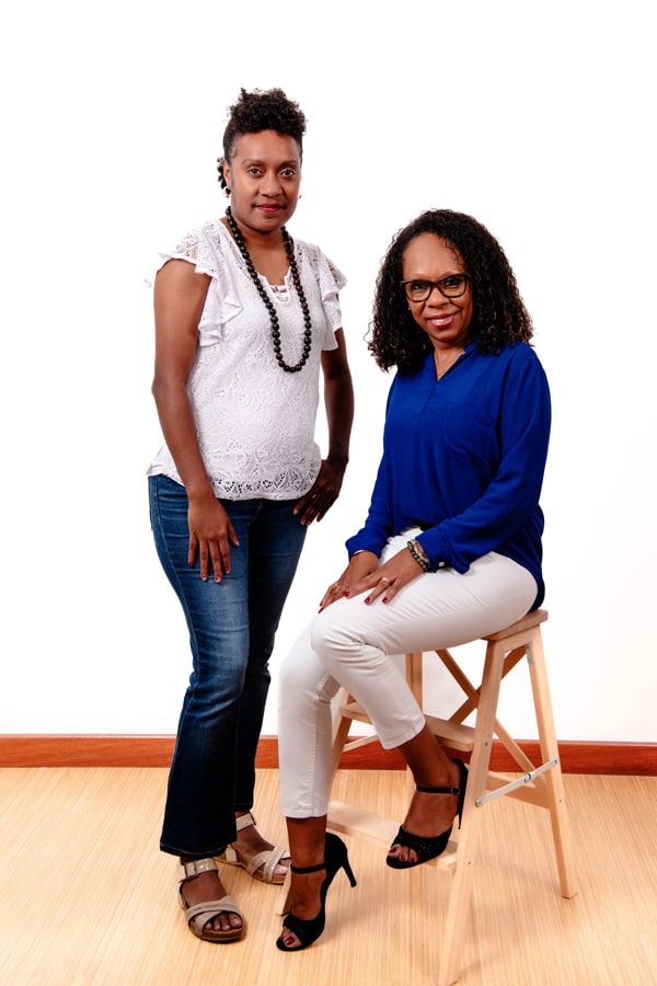 Photo Elisabeth Kalo et Annette Tooulu